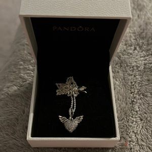 Pandora angel heart necklace
